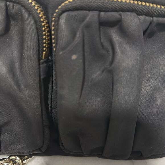 MZ Wallace Nylon Chain Link Crossbody bag black multiple compartments - Picture 6 of 12